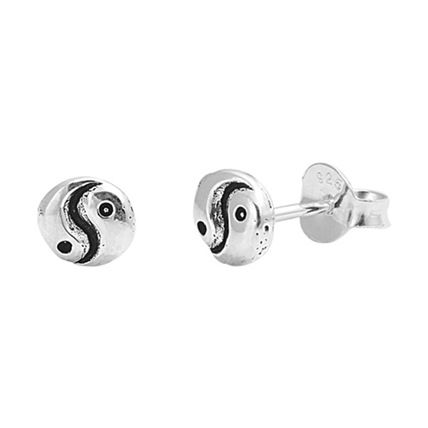 Yin Yang ørestikker - ø5mm - Pr Par