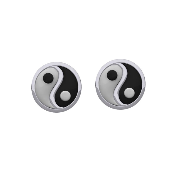 Yin Yang ørestikker - ø85mm - Pr Par