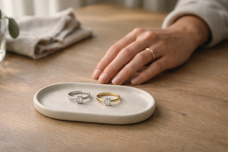 Hvordan du mærker forskellen på moissanite og diamant i dit eget liv