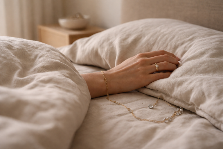 Sover du også med dine smykker på - og hvem betaler prisen om morgenen?