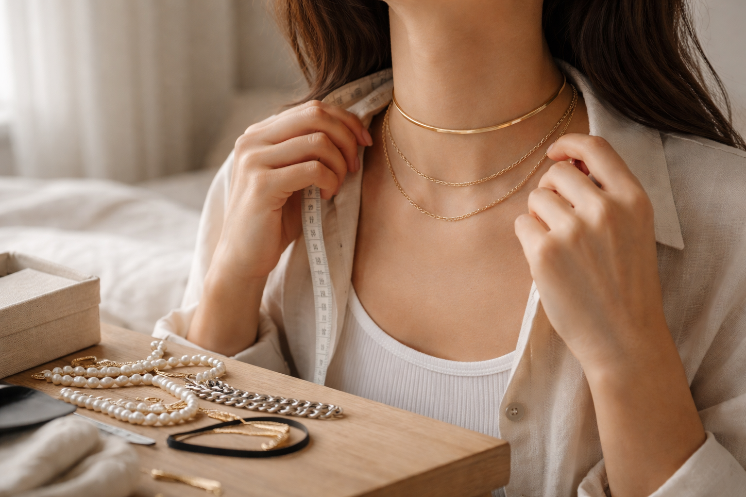 Choker-halskæde: længder, pasform og styling der faktisk fungerer